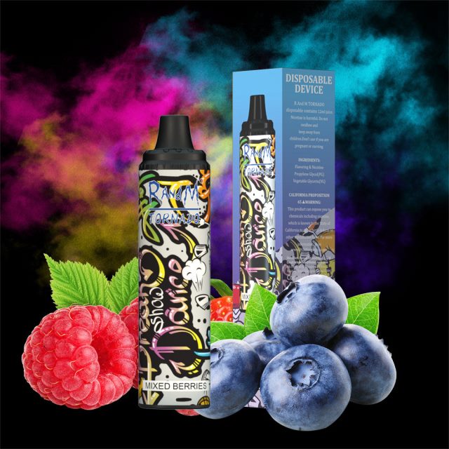 RandM Vape Nederland - RandM Tornado 6000 luchtstroomregeling vape pod-apparaat 1 st V8J408291 gemixte bessen