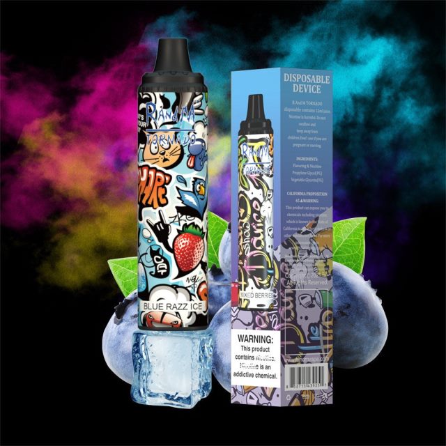 blauw razz-ijs