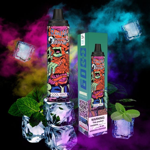 RandM Vapes Kopen - RandM Tornado 6000 luchtstroomregeling vape pod-apparaat 1 st V8J408292 aardbei watermeloen