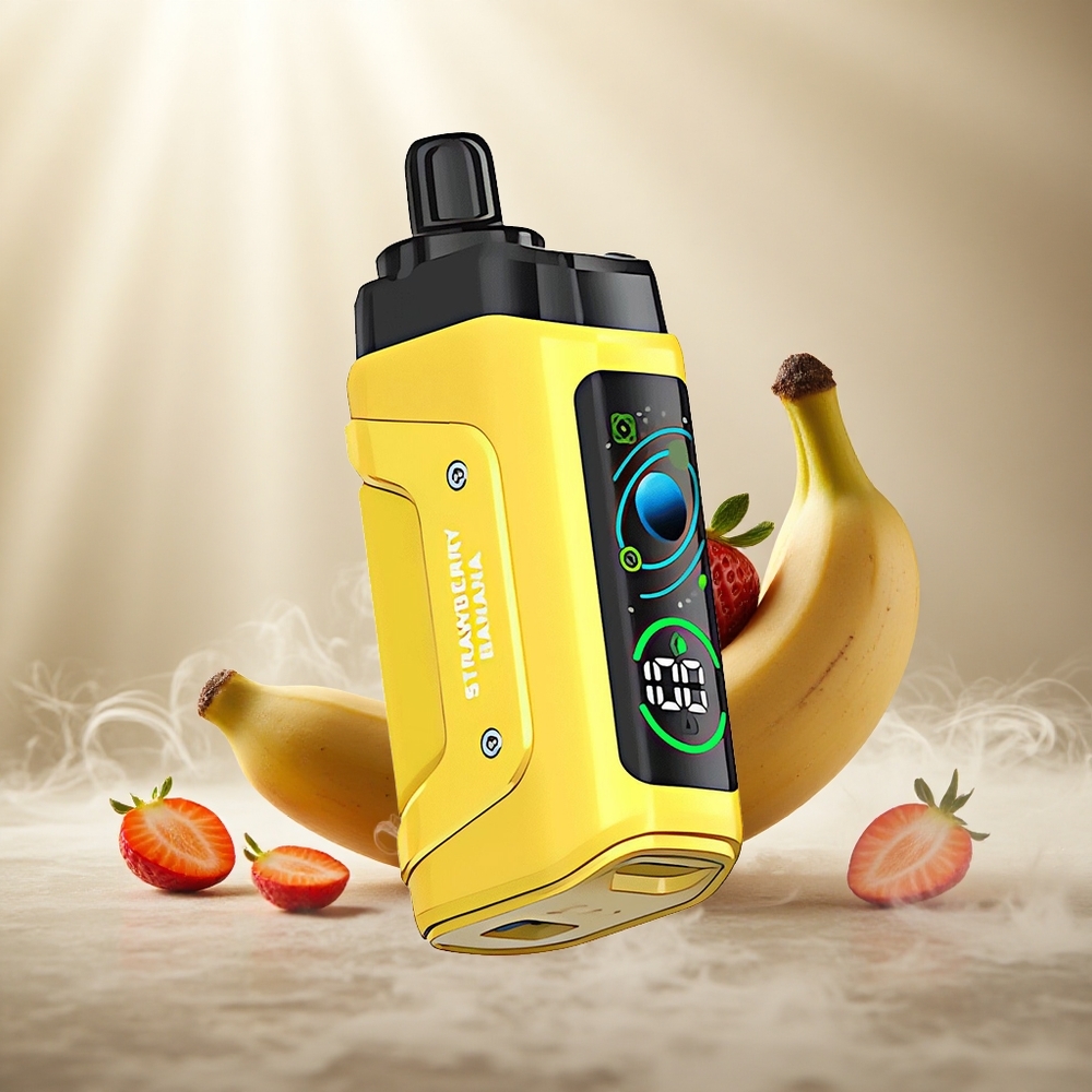 Razz Bar 45000 Puffs Wegwerp Vape Aardbei Banaan met 1.0 Ohm Mesh Coil en 650 Mah Battery