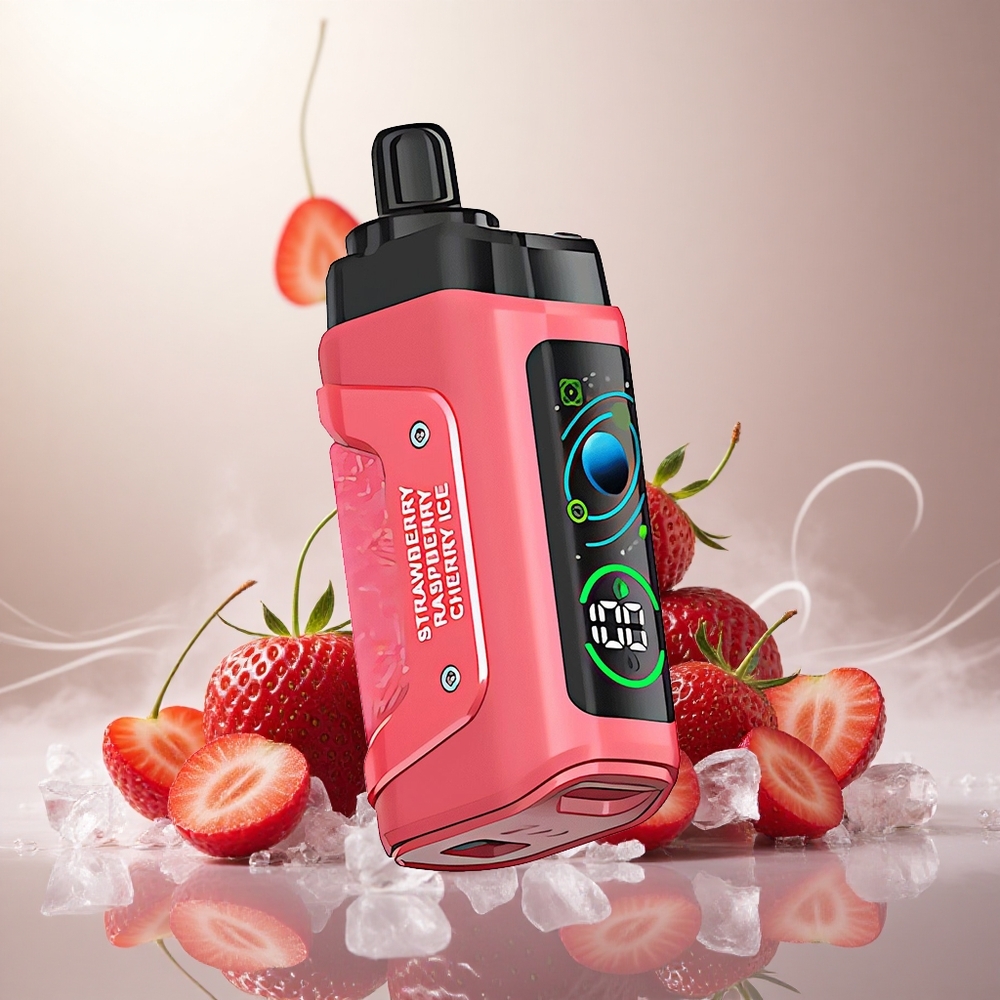 Razz Bar 45000 Puffs Wegwerp Vape Aardbei Kers Ijs met 1.0 Ohm Mesh Coil en 650 Mah Batterij