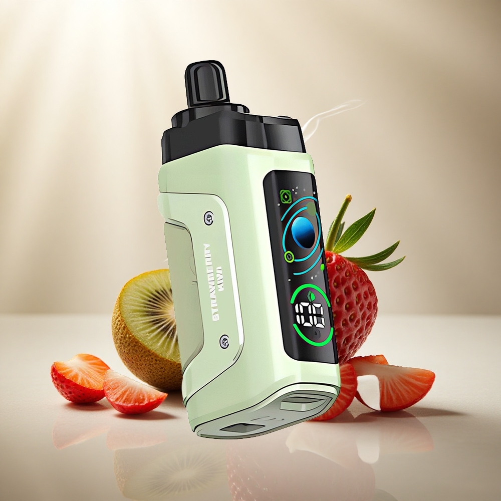 Razz Bar 45000 Puffs Wegwerp Vape Aardbei Kiwi Met Instelbare Luchtstroom En 650 Mah Batterij