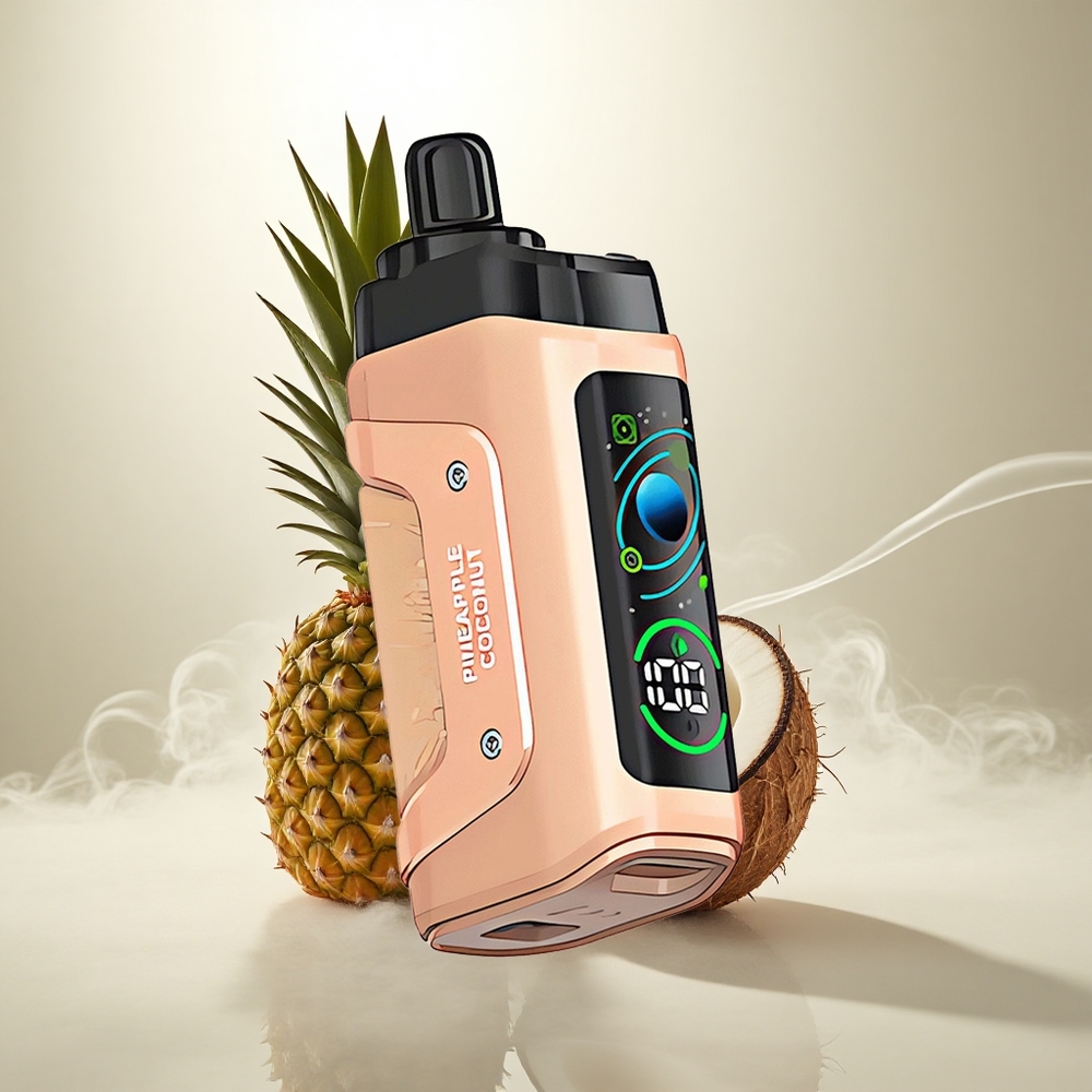 Razz Bar 45000 Puffs Wegwerp Vape Ananas Kokosnoot Met 1.0 Ohm Mesh Coil & Instelbare Luchtstroom