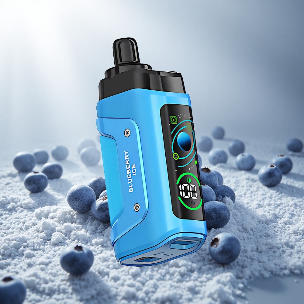 Razz Bar 45000 Puffs Wegwerp Vape Blauwe Bes Ijs met 1.0 Ohm Mesh Coil & 650 Mah Batterij