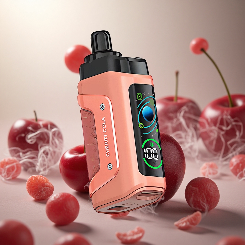 Razz Bar 45000 Puffs Wegwerp Vape Kers Cola Met Aanpasbare Luchtstroom & Type-C Oplaadbaar