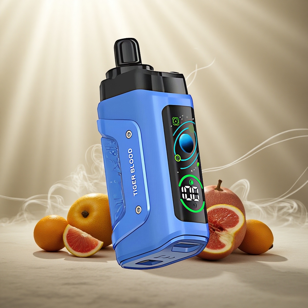 Razz Bar 45000 Puffs Wegwerp Vape Tijgerbloed met 1.0 Ohm Mesh Coil en 650 Mah Batterij