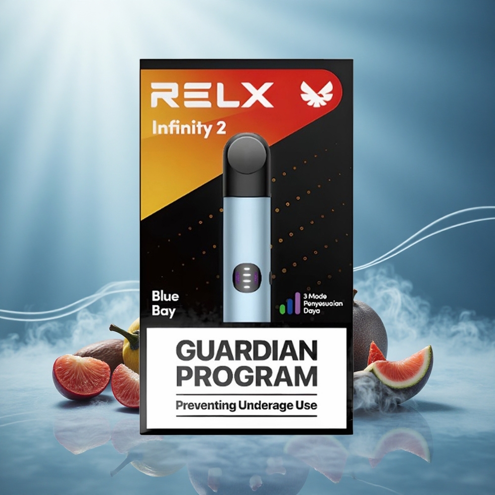 RELX Infinity 2 650 Puffs Blauw Metallic Finish USB Type-C