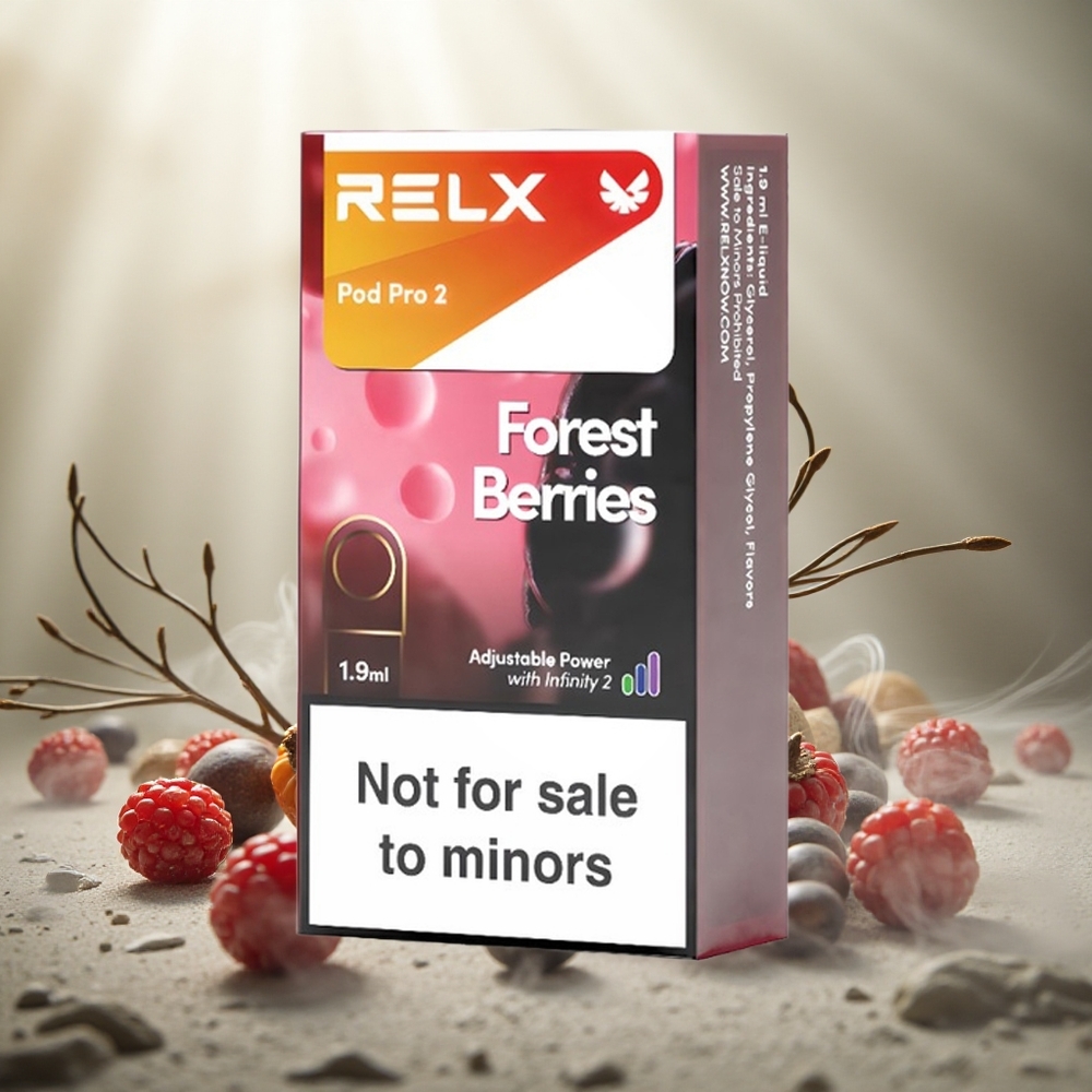 RELX Pod Pro 2 600 Puffs Bosbessen 0% Nicotine 1.9ml Capaciteit