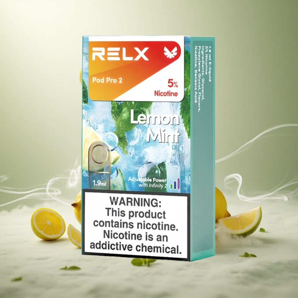RELX Pod Pro 2 600 Puffs Citroen Munt Nicotinegehalte: 5%
