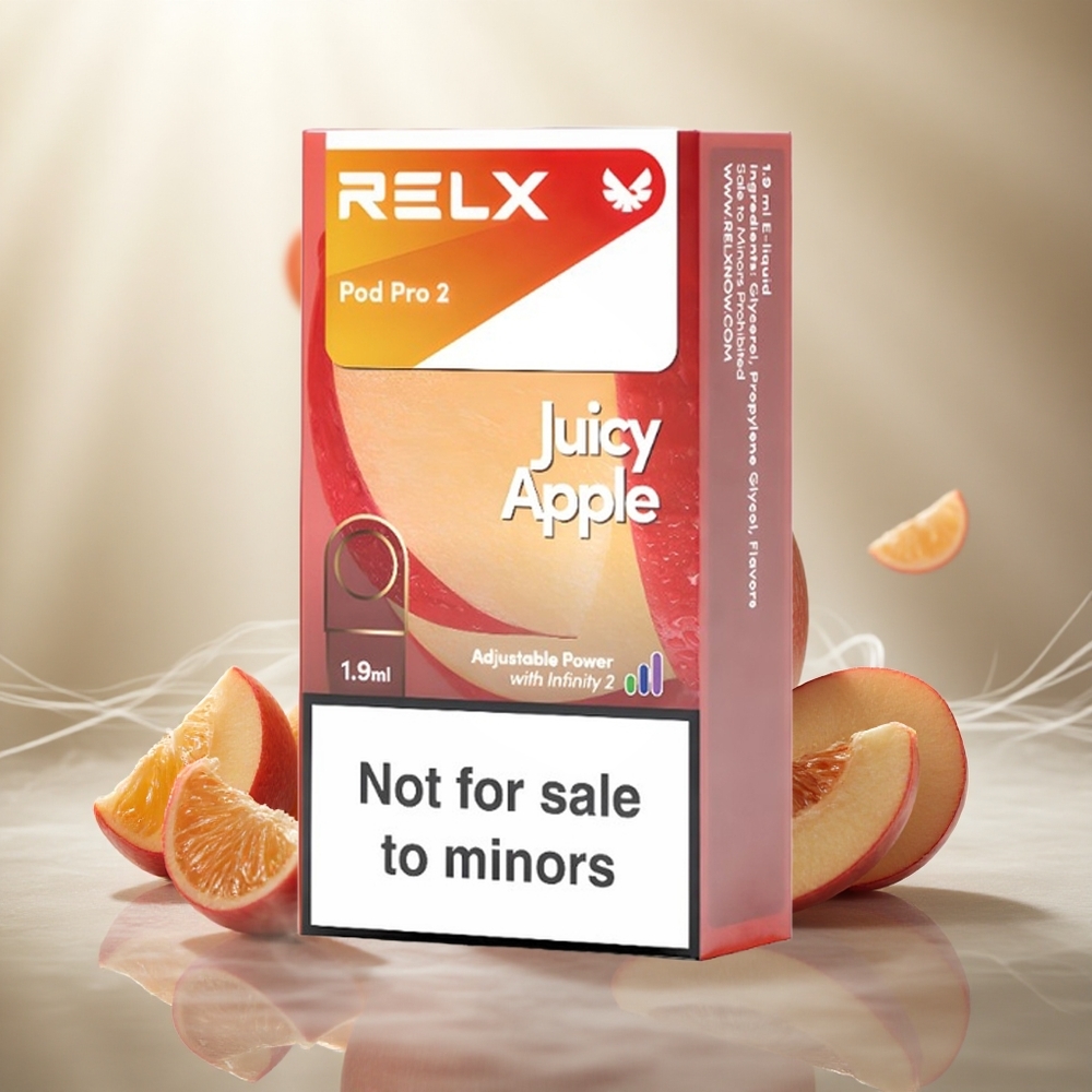 RELX Pod Pro 2 600 Puffs Sappige Appel Nicotinevrij 1.9ml 3 Voltage-modus