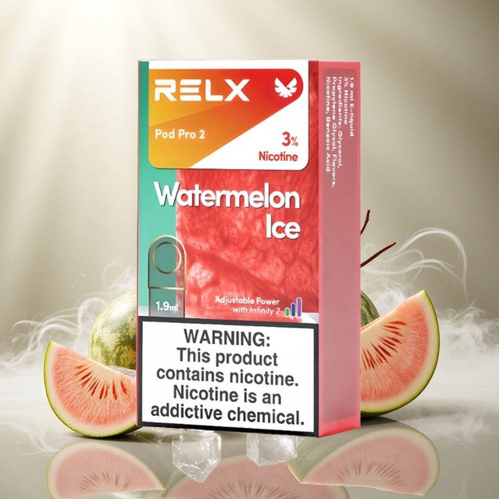 RELX Pod Pro 2 600 Puffs Watermeloen IJs Nicotinegehalte: 3%