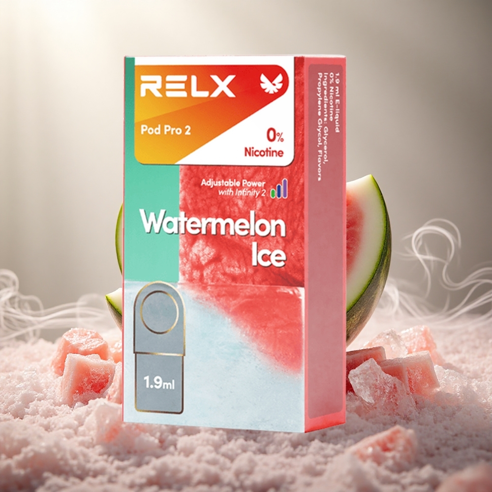 RELX Pod Pro 2 600 Puffs Watermeloen IJs Nicotinevrij 1.9ml