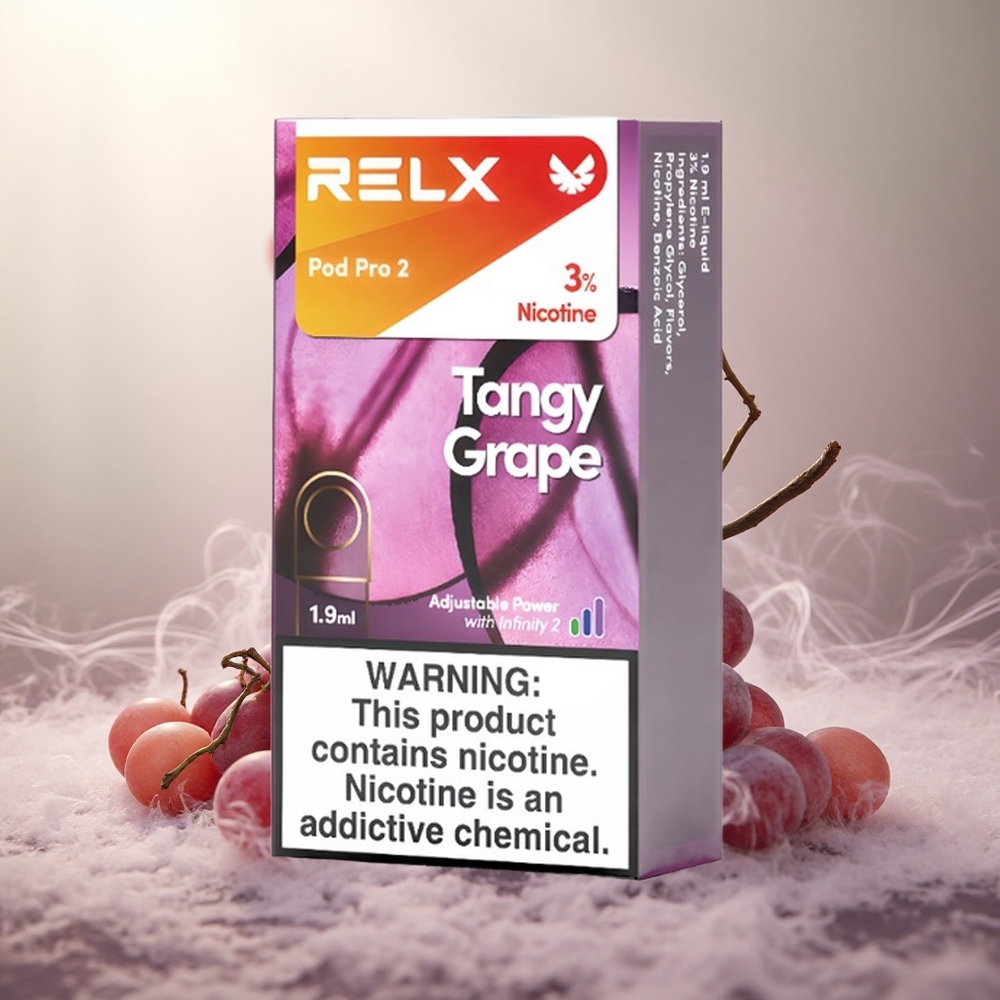 RELX Pod Pro 2 600 Puffs Zure Druif Nicotinegehalte: 3%