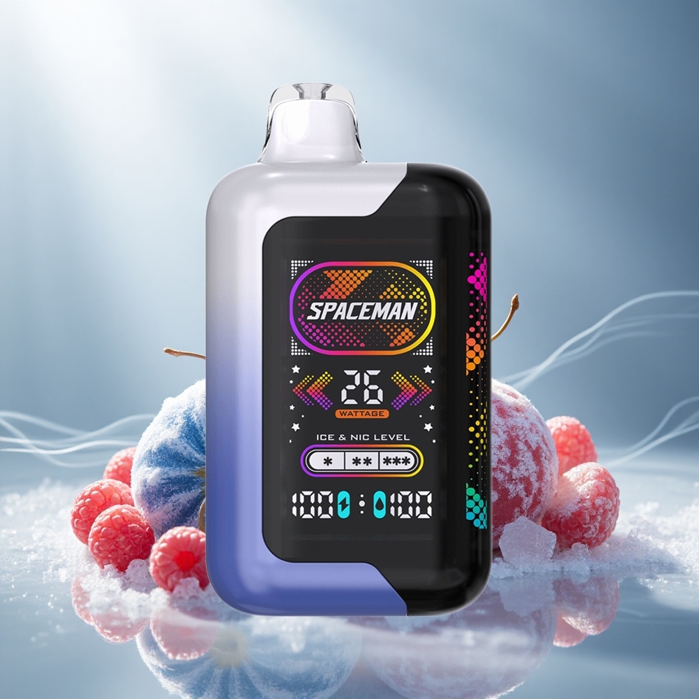 SMOK SPACEMAN SP40000 Wegwerp Vape Bosbes Razz Ijs met 40000 Puffs en 20ml Vloeistof