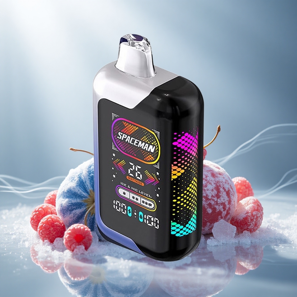 SMOK SPACEMAN SP40000 Wegwerp Vape Bosbes Razz Ijs met 40000 Puffs en 20ml Vloeistof
