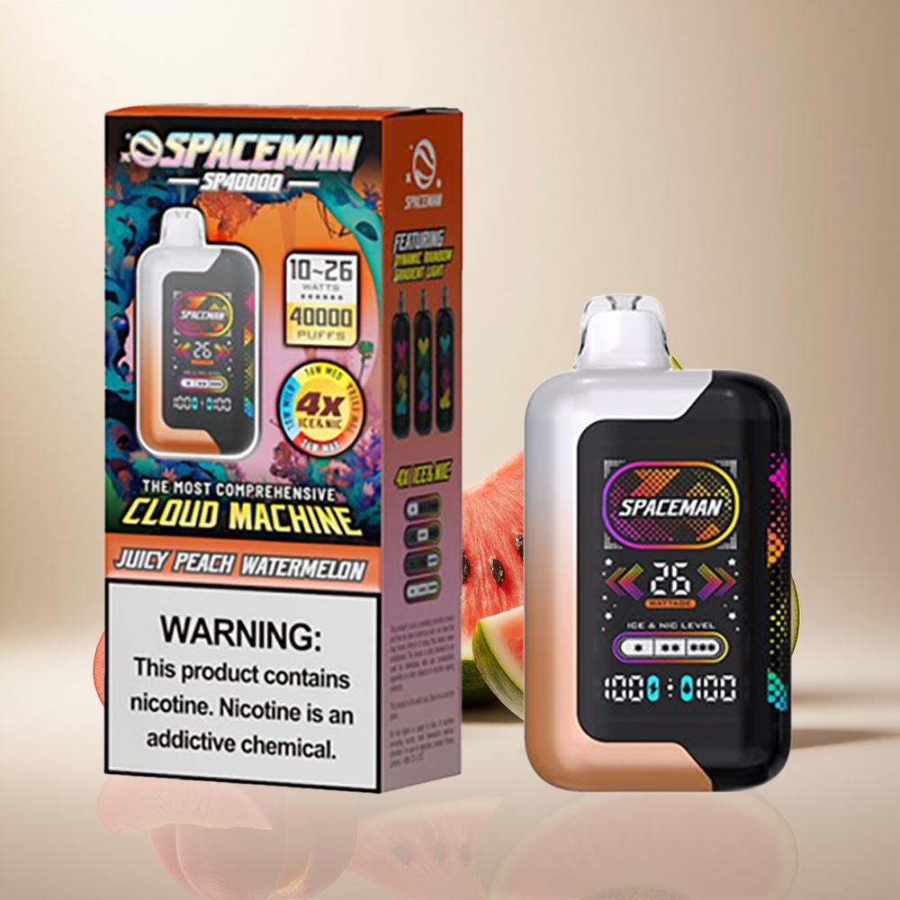 SMOK SPACEMAN SP40000 Wegwerp Vape Sappige Perzik Watermeloen 40000 Puffs 20ml Vloeistof