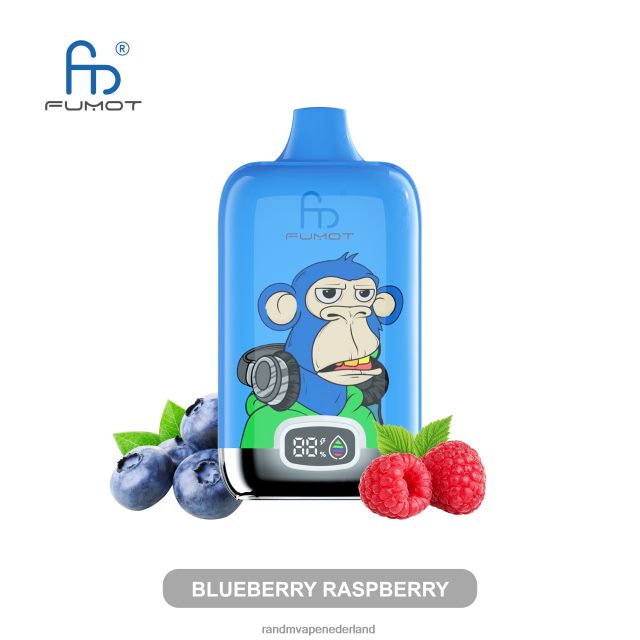 RandM Vapes Kopen - Fumot Original RandM Digital Box 12000 batterij en vloeistofdisplay vape-apparaat V8J40812 mango op ijs