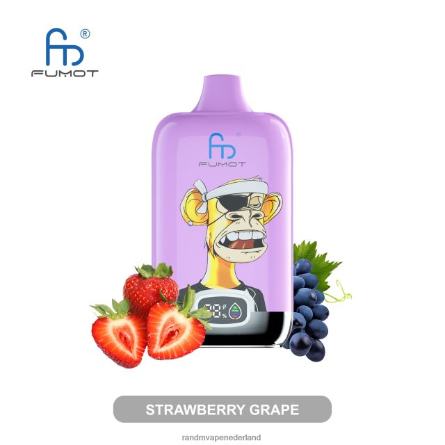 RandM Vapes Kopen - Fumot Original RandM Digital Box 12000 batterij en vloeistofdisplay vape-apparaat V8J40812 mango op ijs