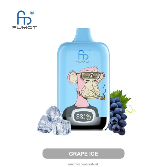 Tornado Vape Amsterdam - Fumot Original RandM Digital Box 12000 batterij en vloeistofdisplay vape-apparaat V8J4088 kers