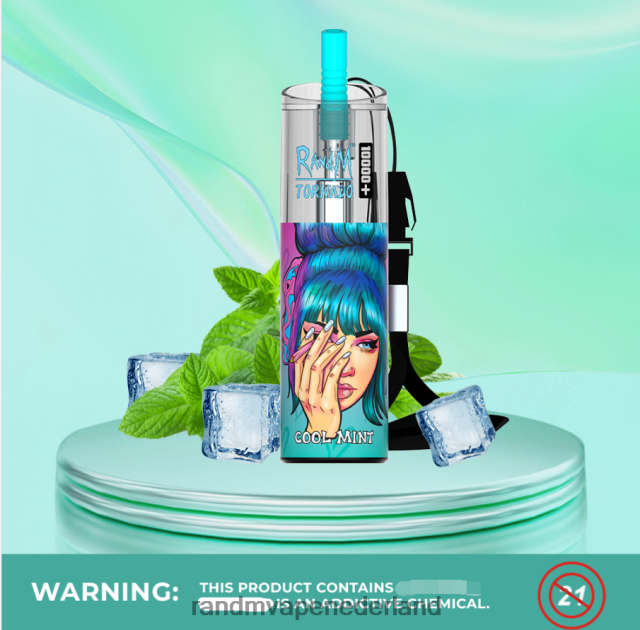 RandM Vapes Kopen - RandM Tornado 10000 plus luchtstroomregeling vape-apparaat 1 st V8J40872 frisse munt
