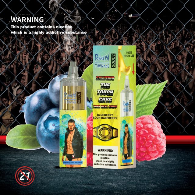 RandM Vape Netherlands - RandM Tornado 10000 luchtstroomregeling vape-apparaat 1 st V8J408103 bosbessen kers