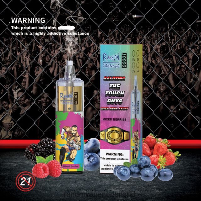 Tornado Vape Kopen Nederland - RandM Tornado 10000 luchtstroomregeling vape-apparaat 1 st V8J408105 gemixte bessen