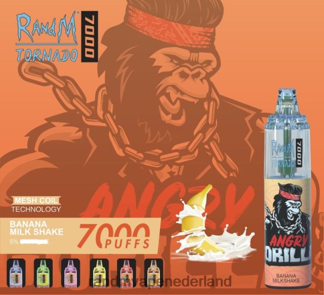 RandM Vape Prijs - RandM Tornado 7000 vape-apparaat met luchtstroomregeling 1 st V8J408170 mango op ijs