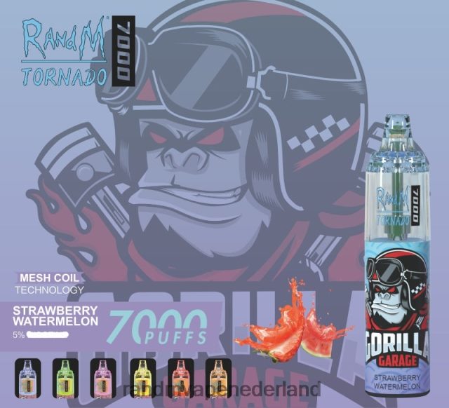 RandM Vape Prijs - RandM Tornado 7000 vape-apparaat met luchtstroomregeling 1 st V8J408170 mango op ijs