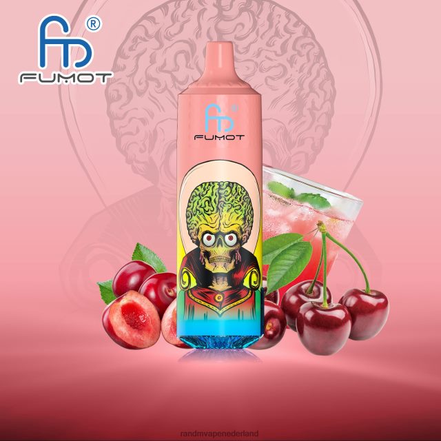 Tornado Vape Amsterdam - Fumot RandM Tornado 9000 pro vape-apparaat met batterij en ejuice-display versie 1 V8J408188 kersen cola