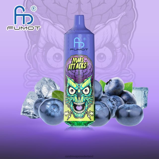 Tornado Vape Kopen Nederland - Fumot RandM Tornado 9000 pro vape-apparaat met batterij en ejuice-display versie 1 V8J408185 bosbessen ijs