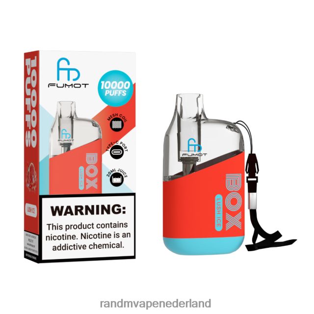Tornado Vape Smaken - Fumot Original RandM Tornado Box 10000 luchtstroomregeling vape-apparaat 1 st V8J40886 weelderig ijs