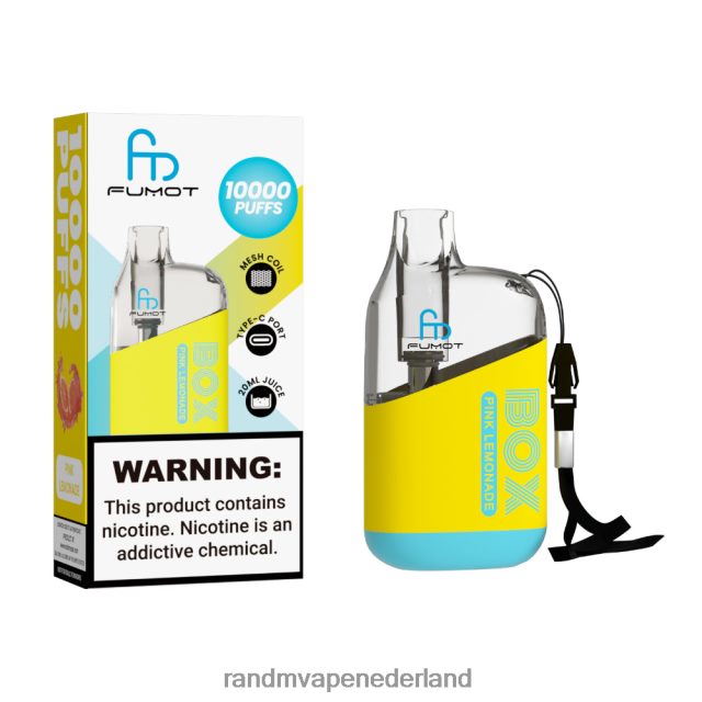 Tornado Vape Smaken - Fumot Original RandM Tornado Box 10000 luchtstroomregeling vape-apparaat 1 st V8J40896 roze limonade